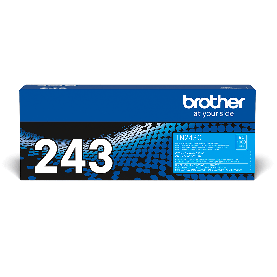 Оригинална тонер касета Brother TN-243C– син цвят